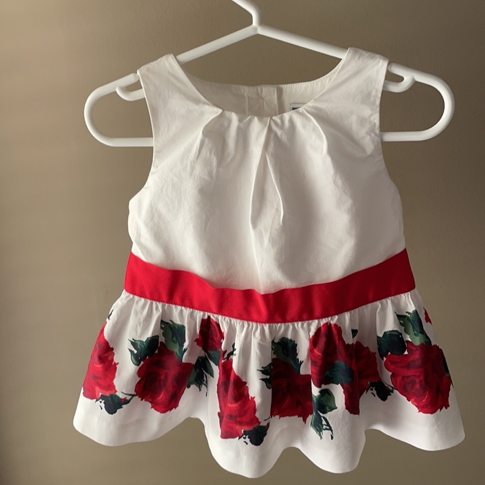 Janie and Jack Rose Border Top